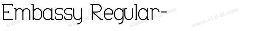 Embassy Regular字体转换